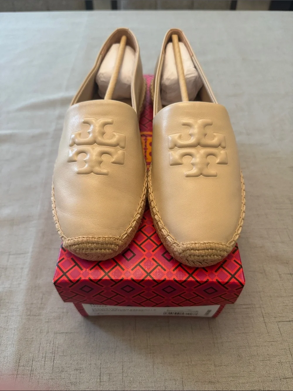 NWT Tory Burch Everly Leather Espadrilles -  Size 9.5